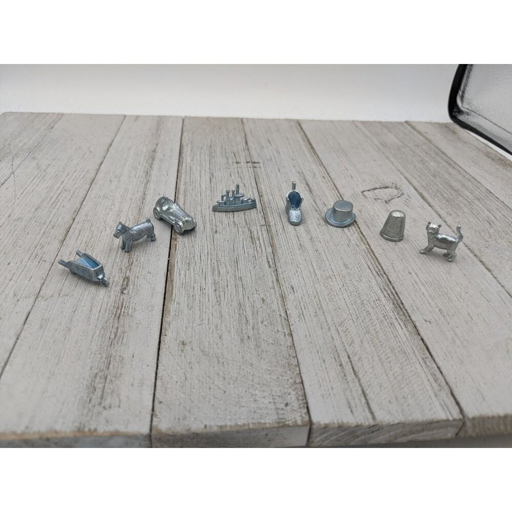 Vintage 2013 Monopoly Edition Game Replacement Tokens Pieces Movers Set of 8